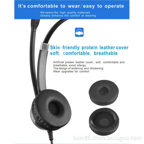 CS11 noise-reducing telephone business headset with microphone call center game music education